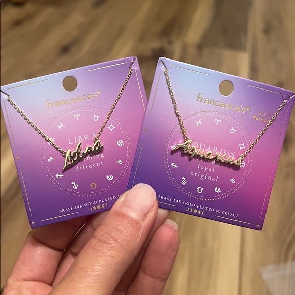 Zodiac Script necklace - Picture 8 of 12